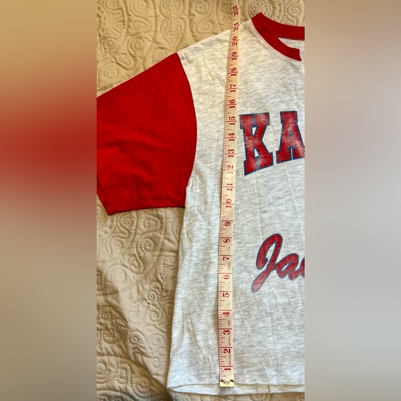 🌸New 47 college vault Kansas Jayhawks crop tee - Picture 8 of 9
